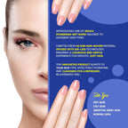 Beautiful Basics alcohol-free face wipes being used to gently clean skin.