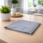 Close-up of microfiber cloth detailing its lint-free texture