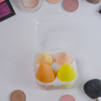 Airy sponges makeup set with storage case for easy portability