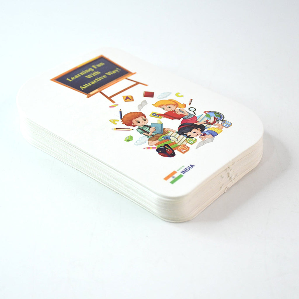 Alphabet flash cards set designed to make early learning fun for toddlers