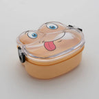 Side view of the leakproof froggy lunch box, showcasing its double-layer design.