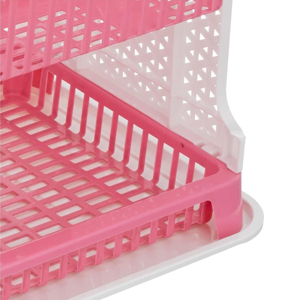 Top view of the plastic kitchen organizer rack with compartments for kitchen utensils