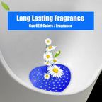 Scented urinal screen providing continuous freshness for up to 30 days.