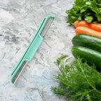 Ergonomic plastic handle of stainless steel potato peeler