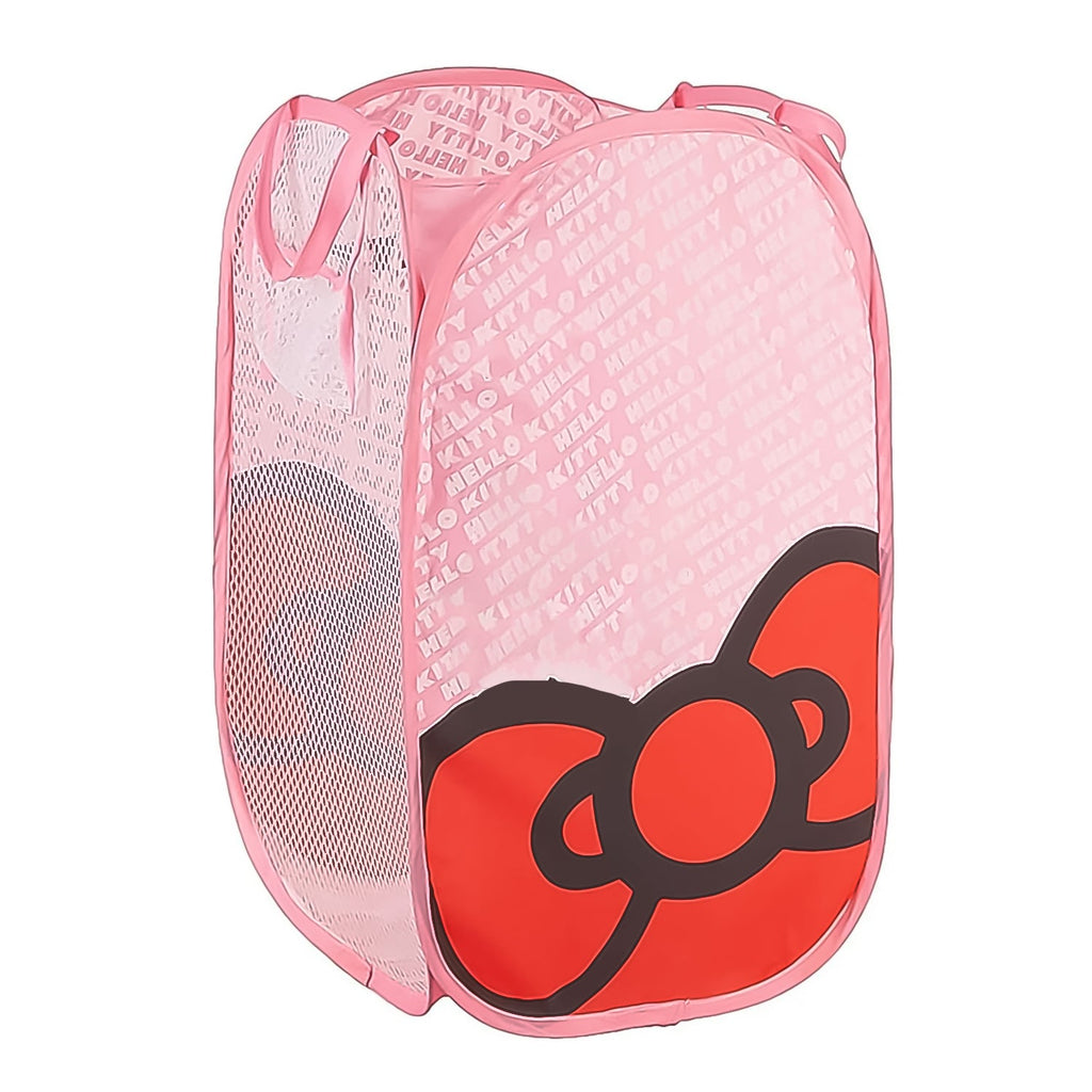 Portable printed waterproof canvas laundry bag, perfect for neatly organising clothes.