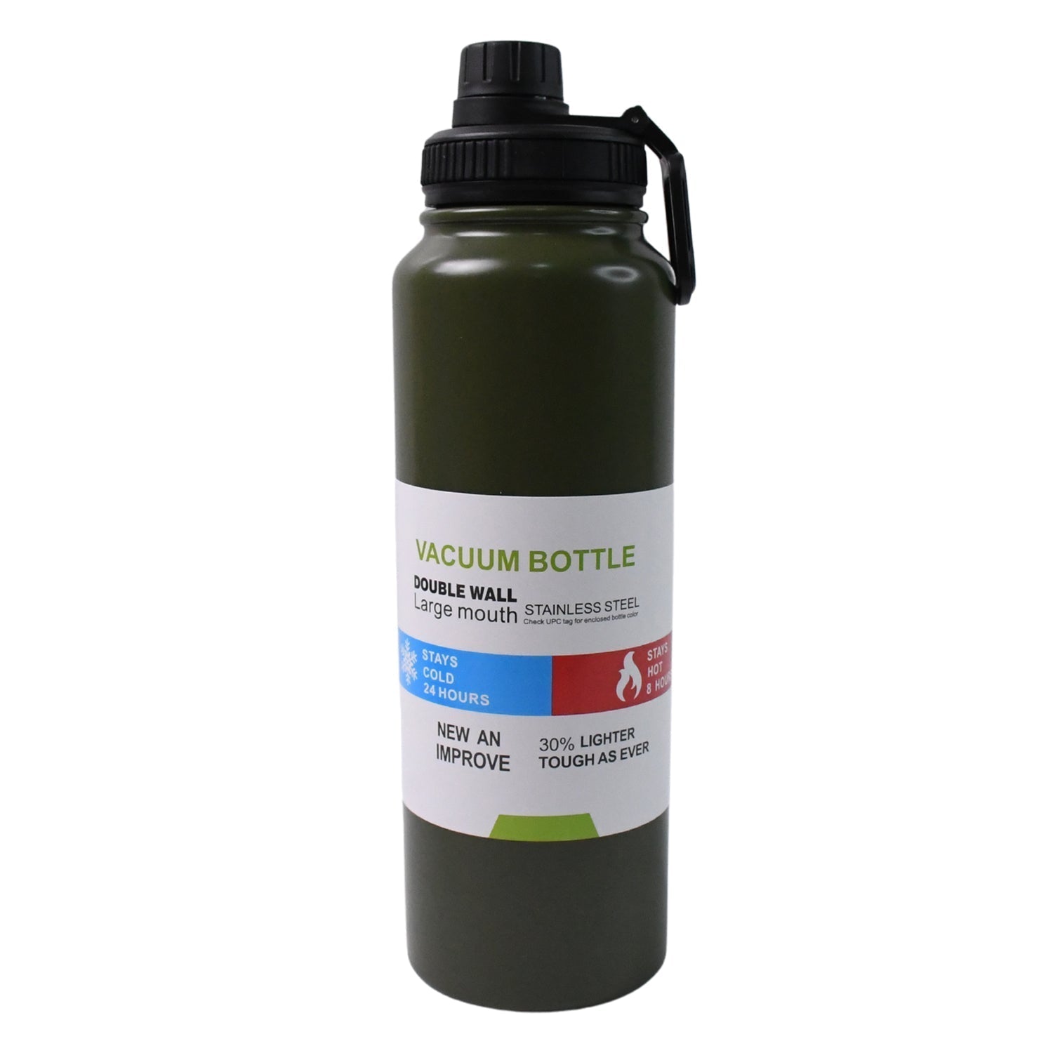 Vacuum insulated water bottle suitable for seniors and outdoor use