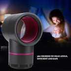 Side view of bladeless electric mosquito trap lamp with USB power