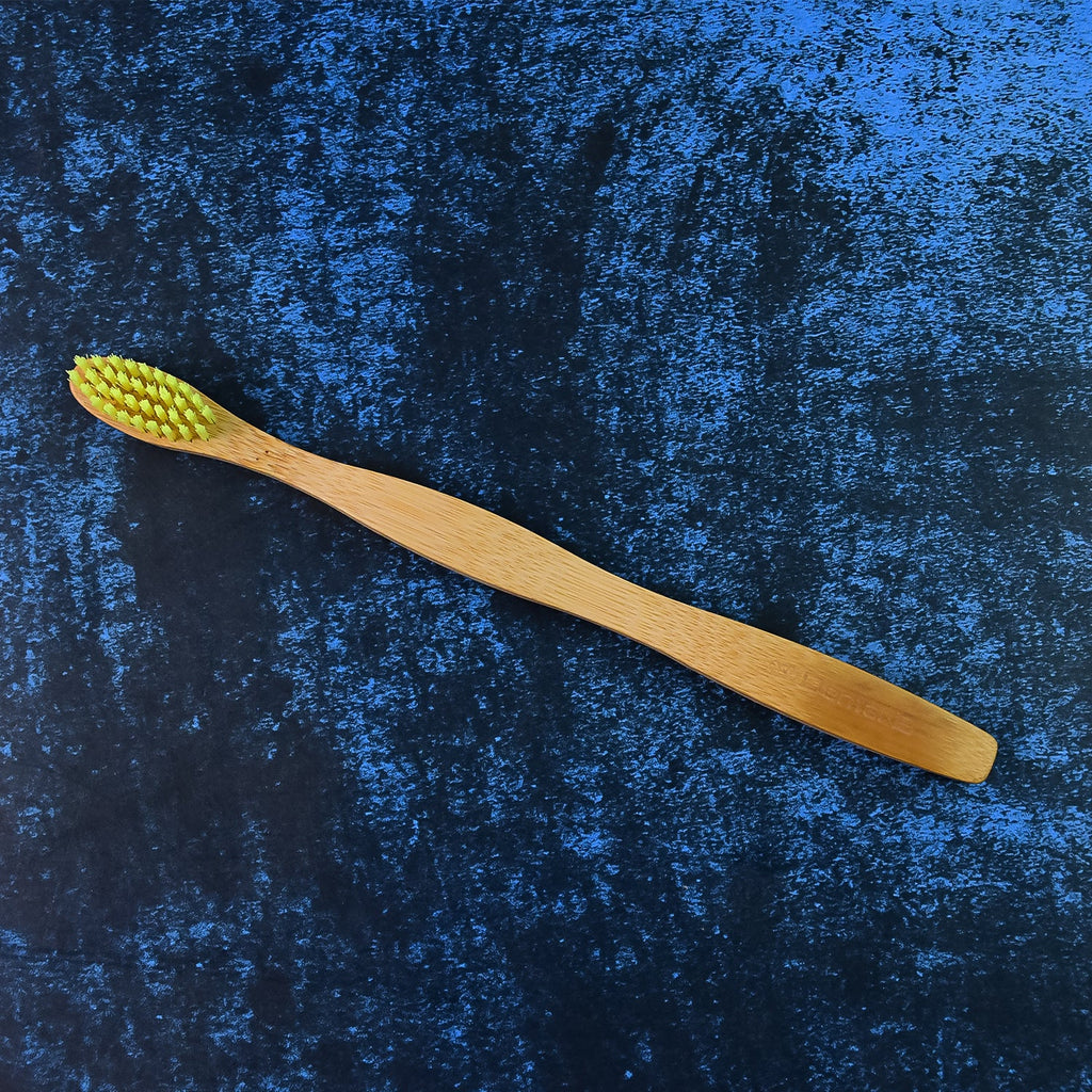 Eco bamboo toothbrush for adults with comfortable grip