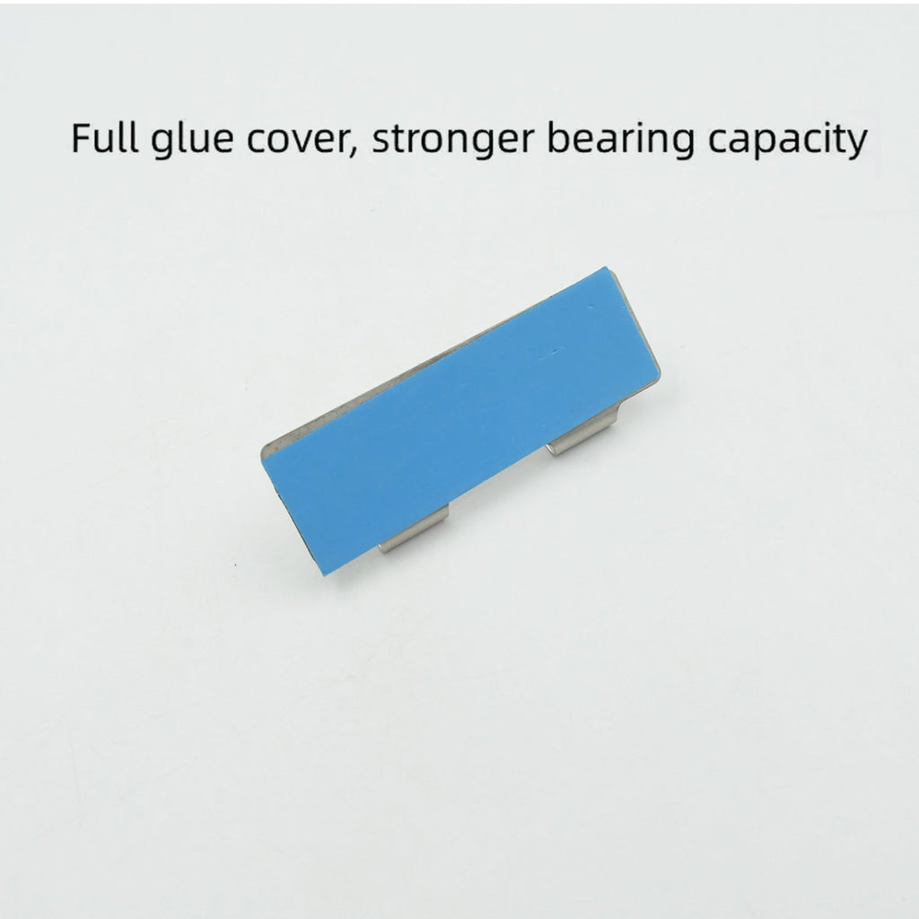 Durable adhesive wall hooks offer versatile storage solutions.