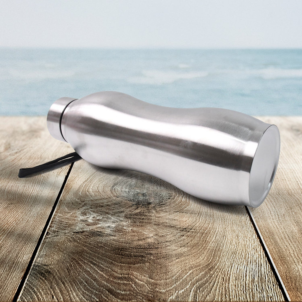 Leak-proof cap of stainless steel single wall water bottle