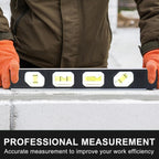 Compact and lightweight spirit level tool ideal for carpentry and construction
