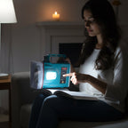 Portable LED torch with ergonomic grip for emergency and outdoor use