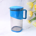 Plastic water jug demonstrating leak-resistant lid feature