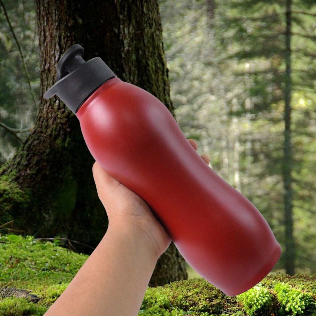 Stainless steel water bottle in aqua pure matte finish