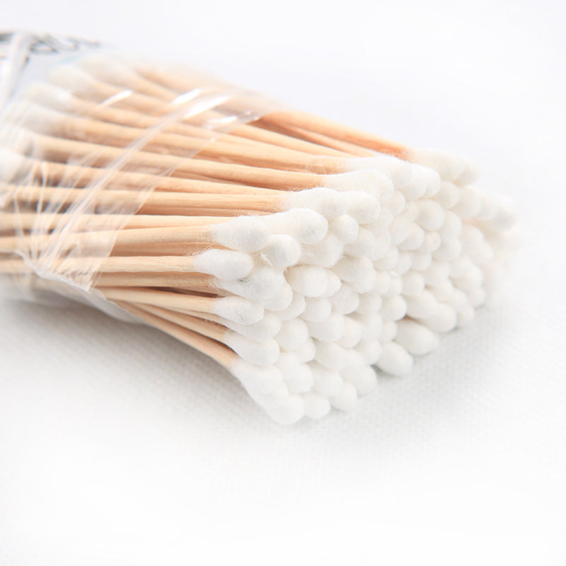 Sturdy bamboo cotton swabs for precise cleaning tasks.
