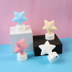 Star LED Tealight Candles illuminating a festive home setting, creating a cozy ambiance.