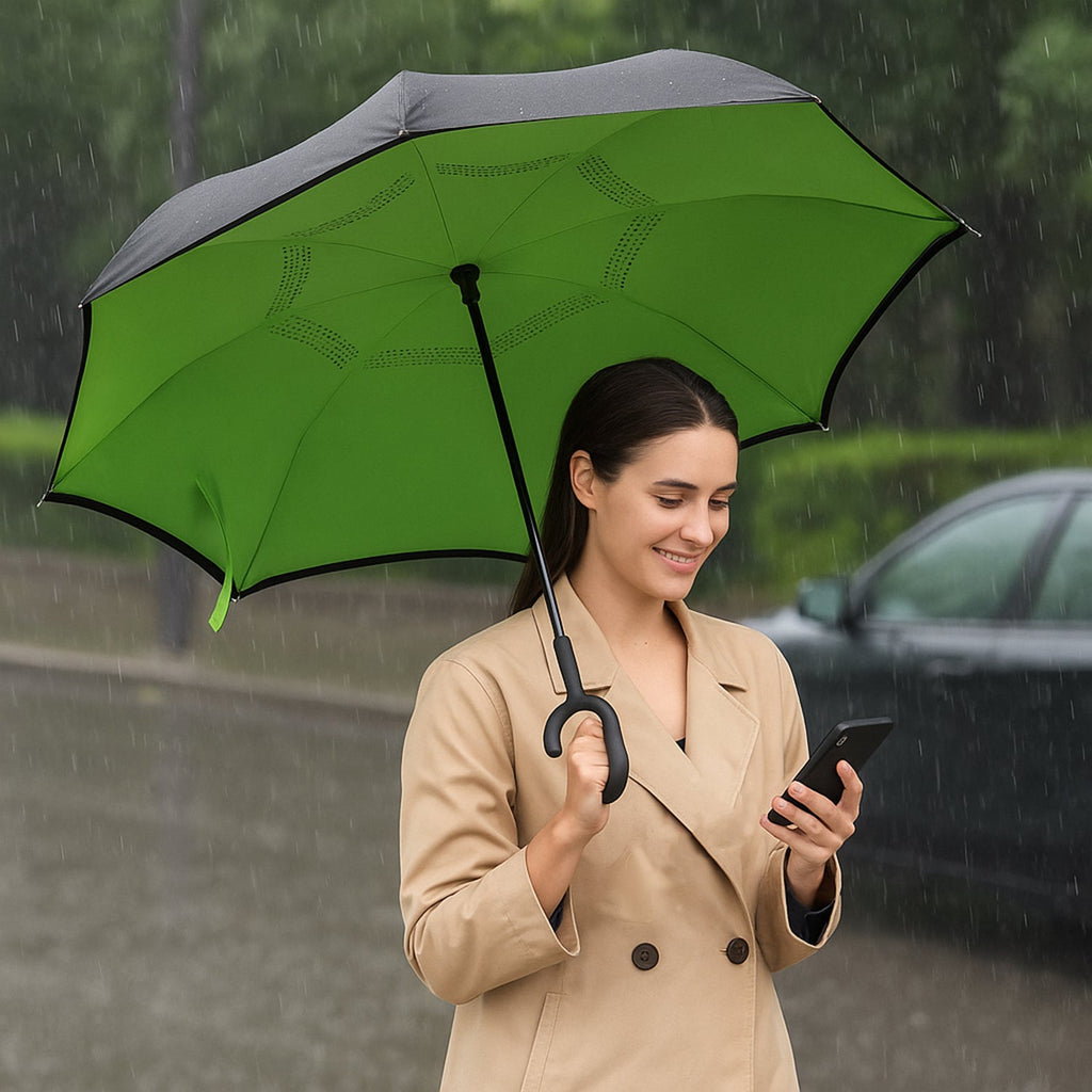 Texture of the waterproof and UV protective umbrella fabric.