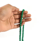 Focused view of Islamic rosary beads, showcasing their smooth finish.