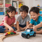 Kids musical light toy car with adventure styling