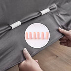 Pack of six universal bed sheet holder clips for full mattress coverage