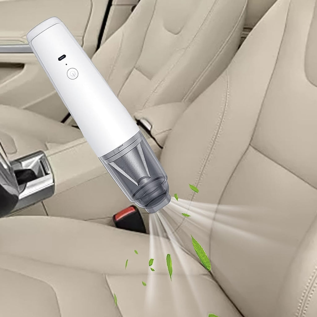 Wireless rechargeable mini vacuum cleaner with strong suction and multiple nozzles