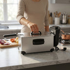 Overheat protection safety features on Orbit heavy duty deep fryer