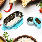 Ganesh stainless steel lunch box set with airtight lid