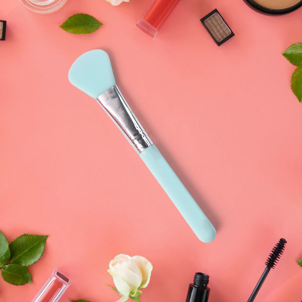 Easy to use silicone face mask brush for even mask spreading
