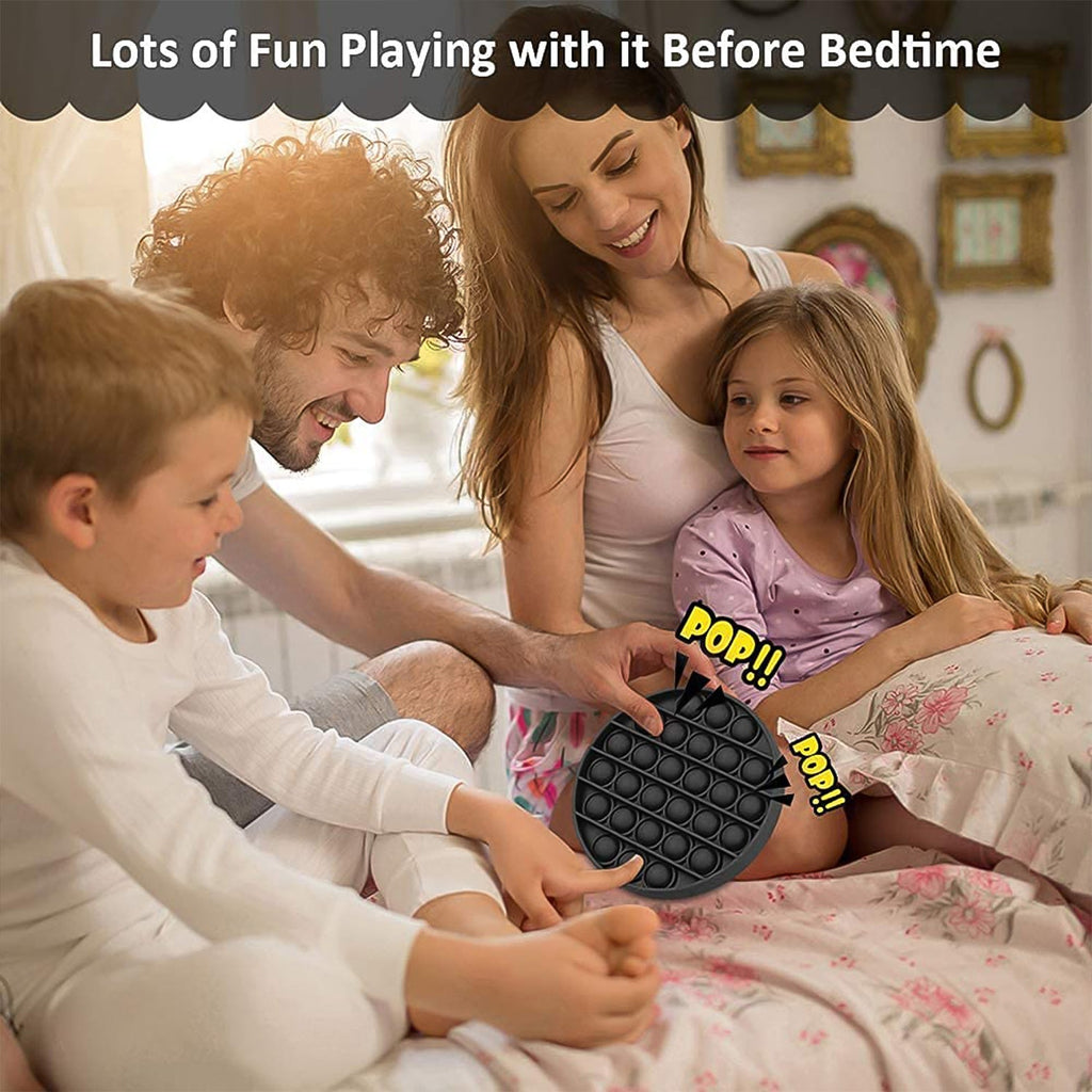 Silicone Pop It fidget toy in use for anxiety and focus aid