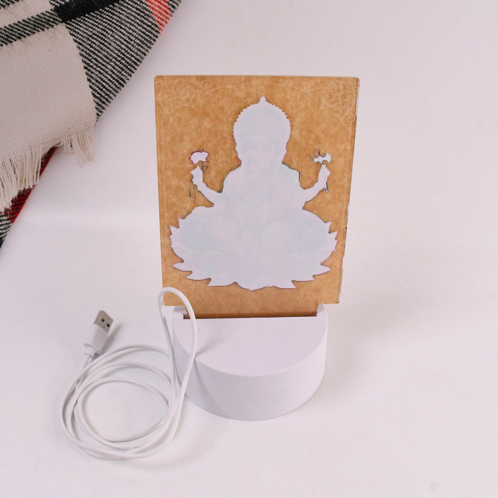 3D LED night light frame featuring Lord Ganesh suited for festive gifting