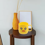 Cute cartoon plastic cup with animal print for brushing and rinsing