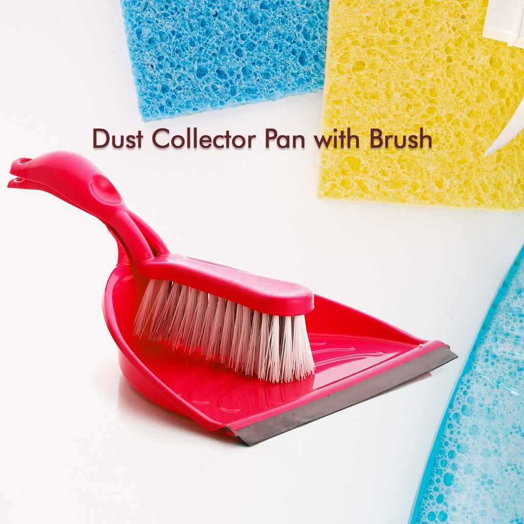 Compact handheld dustpan set, ideal for quick cleanups and effective dirt capture.