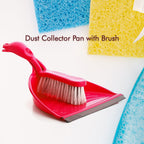 Compact handheld dustpan set, ideal for quick cleanups and effective dirt capture.