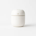 Mini USB Humidifier releasing a visible cool mist plume.