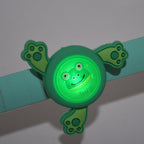 Variety of Kids LED Slap Bracelets in different colors and animal designs, ready for gifting.