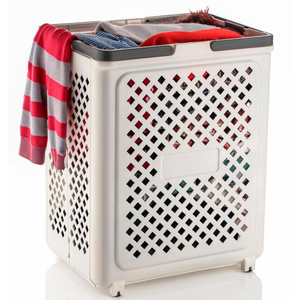 Packaging for large foldable laundry basket with wheels