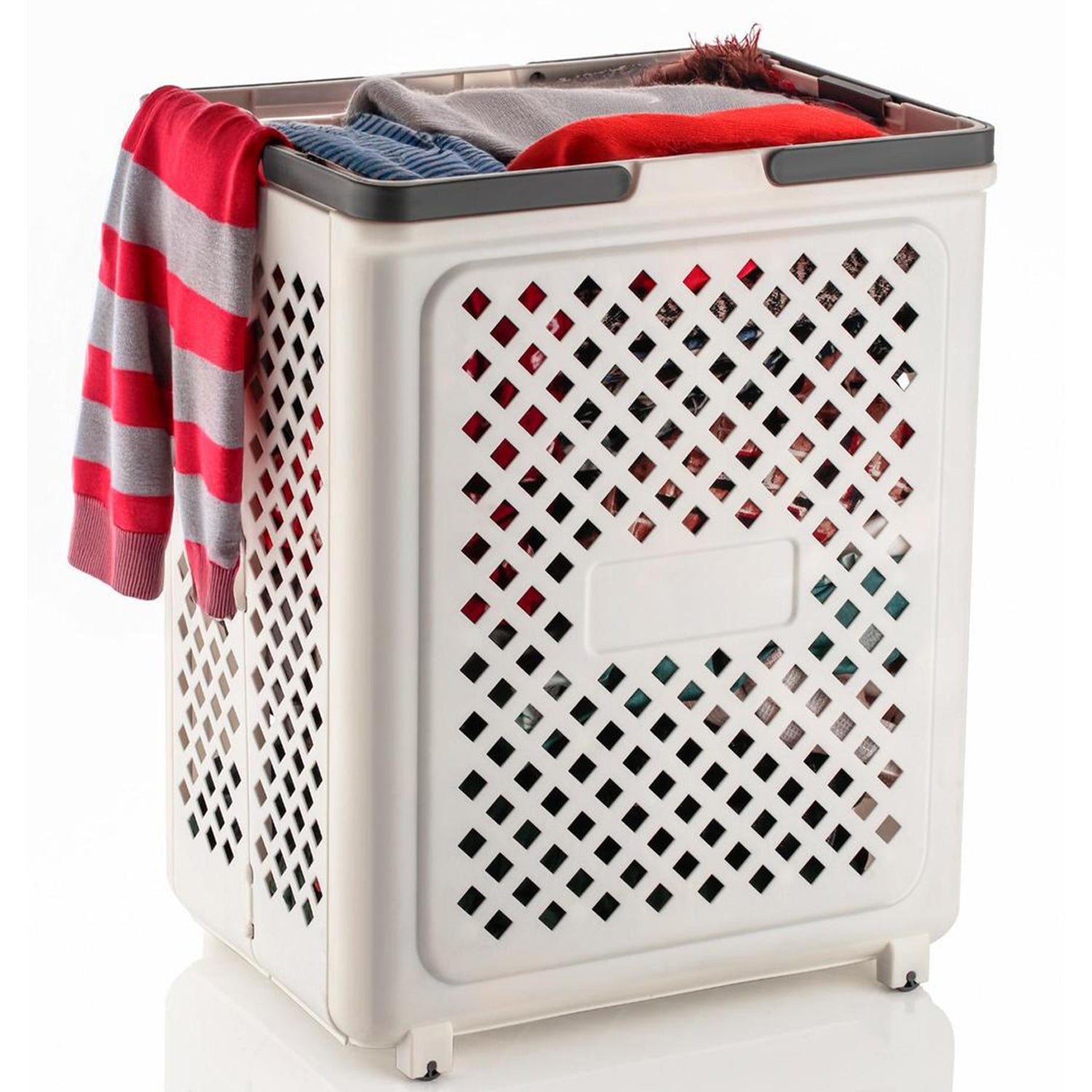 Packaging for large foldable laundry basket with wheels