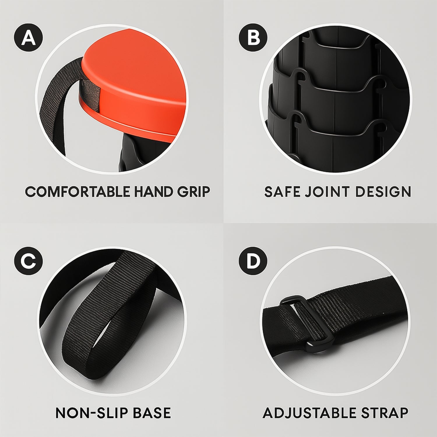 Side profile of adjustable portable telescopic folding stool