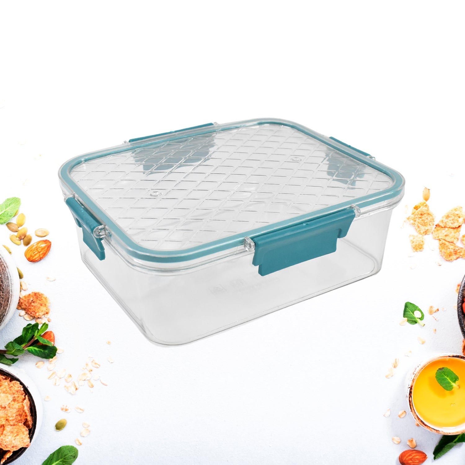 Stacked plastic lunch boxes set ideal for multipurpose food storage