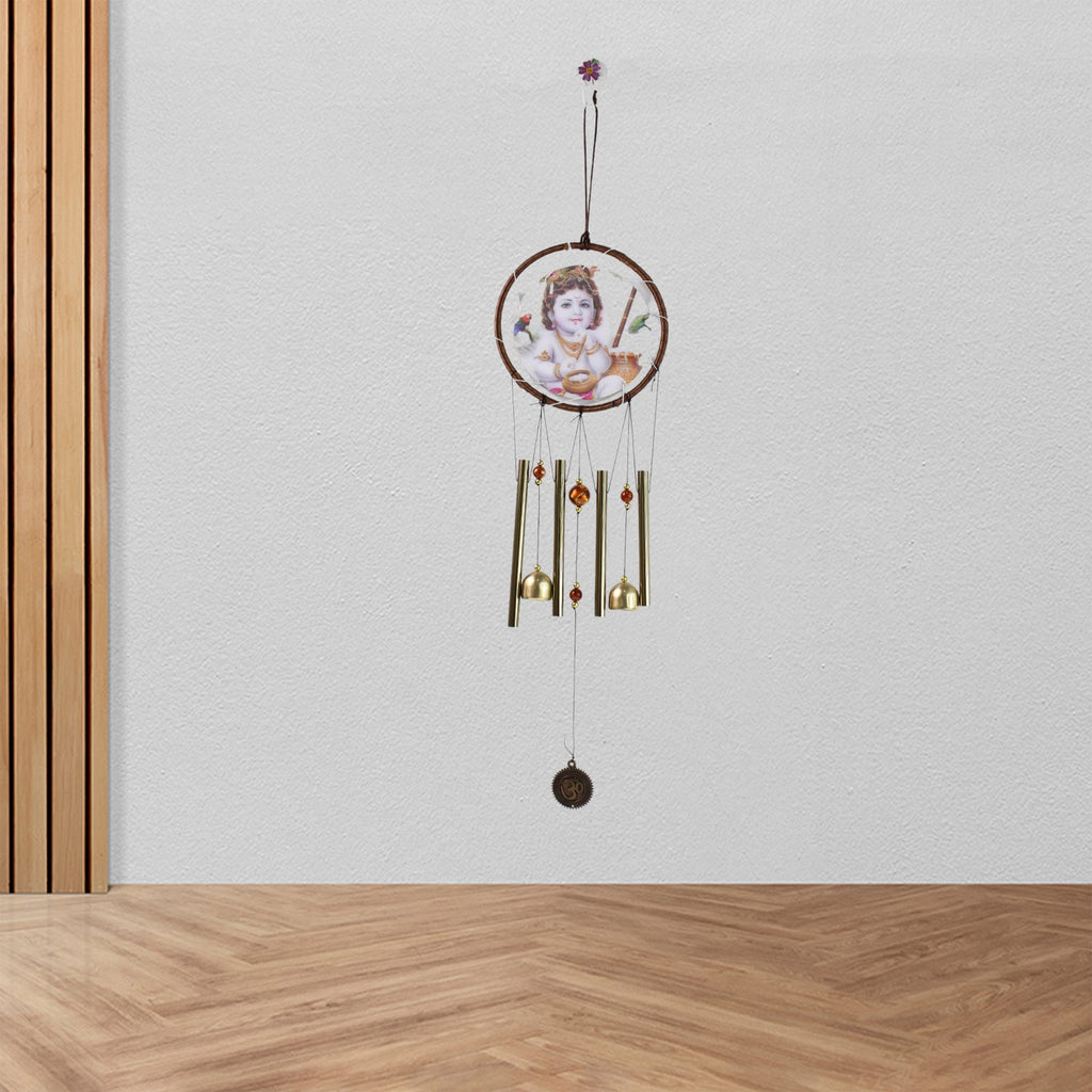 Krishna Dream Catcher Wind Chime showing blessed aura detail