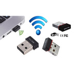 Network adapter USB with driver CD to connect computers to Wi-Fi networks