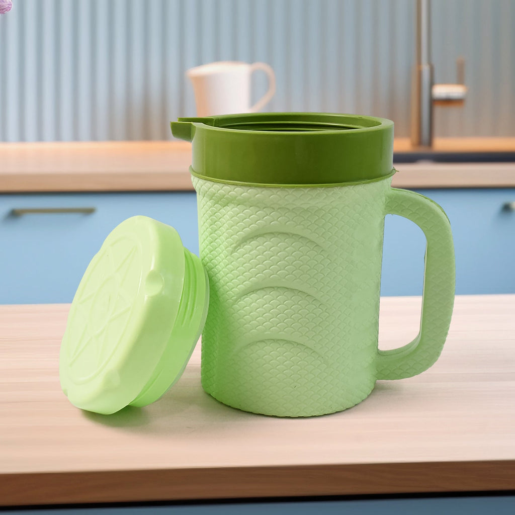 Close-up of insulated thermos flask pouring hot beverage with leak-proof design