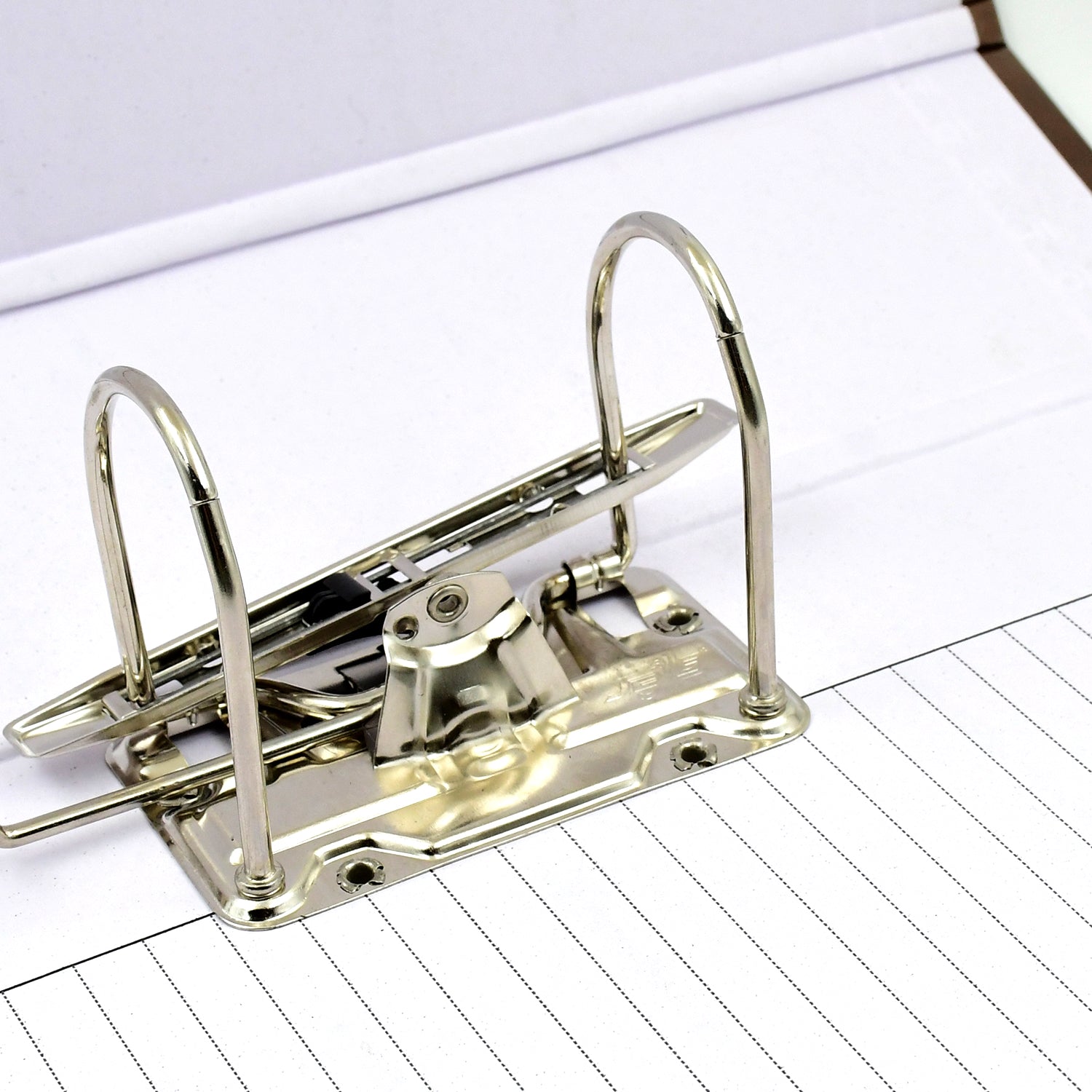 Open Lever Arch File Organizer, showcasing its capacity for A4 documents.
