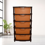 Side view showing smooth drawer movement of Plastic Home Storage Organizer