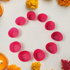 Close-up of flexible silicone material in cupcake mould for non-stick baking