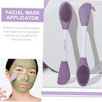 The complete double-headed silicone mask brush showcased against a clean background.
