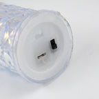 Hand holding one of the flameless LED candles, highlighting its safe, battery-operated design.