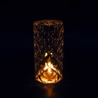 The Crystal LED Candle in a home setting, highlighting its decorative appeal.