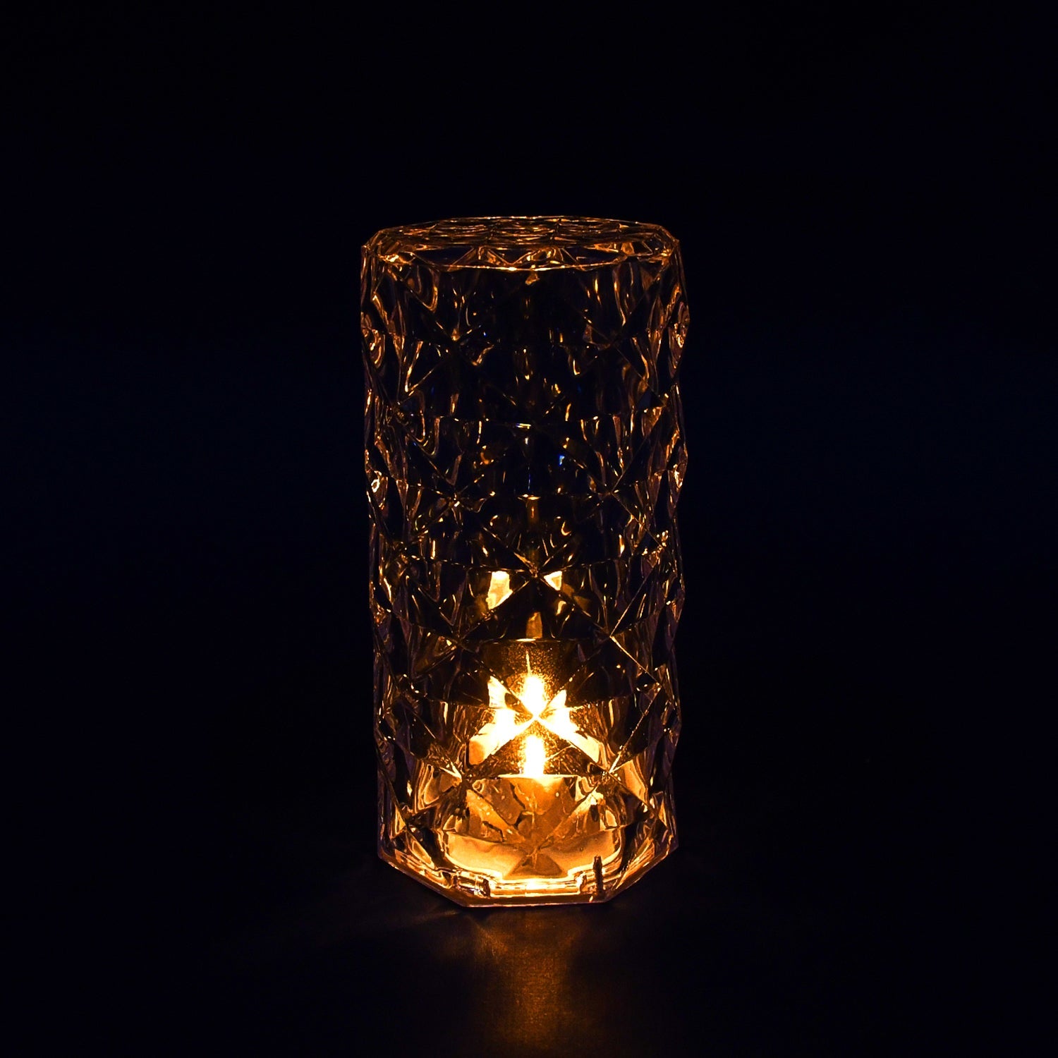 The Crystal LED Candle in a home setting, highlighting its decorative appeal.