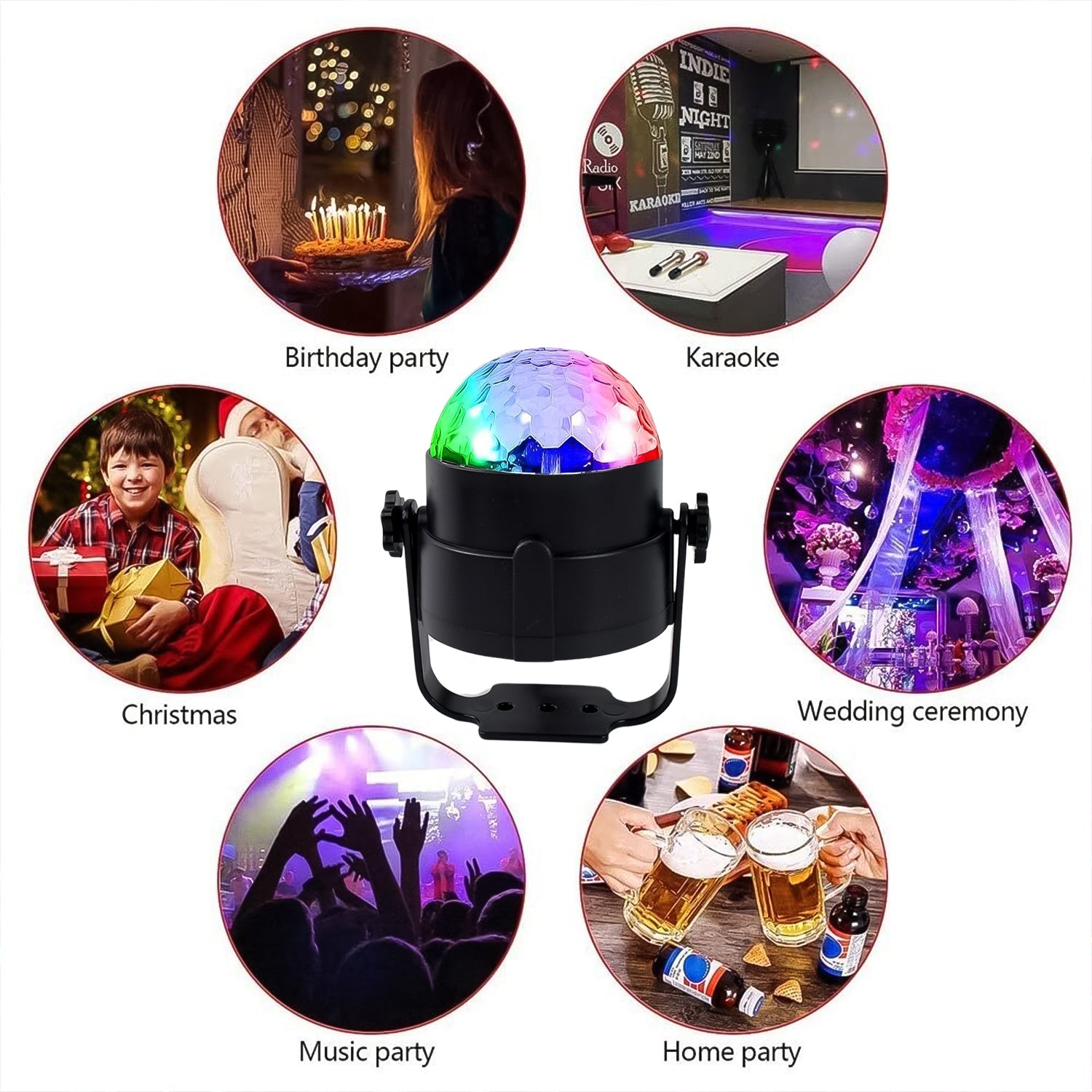 DJ Stage Light casting captivating light effects for an energetic party atmosphere.